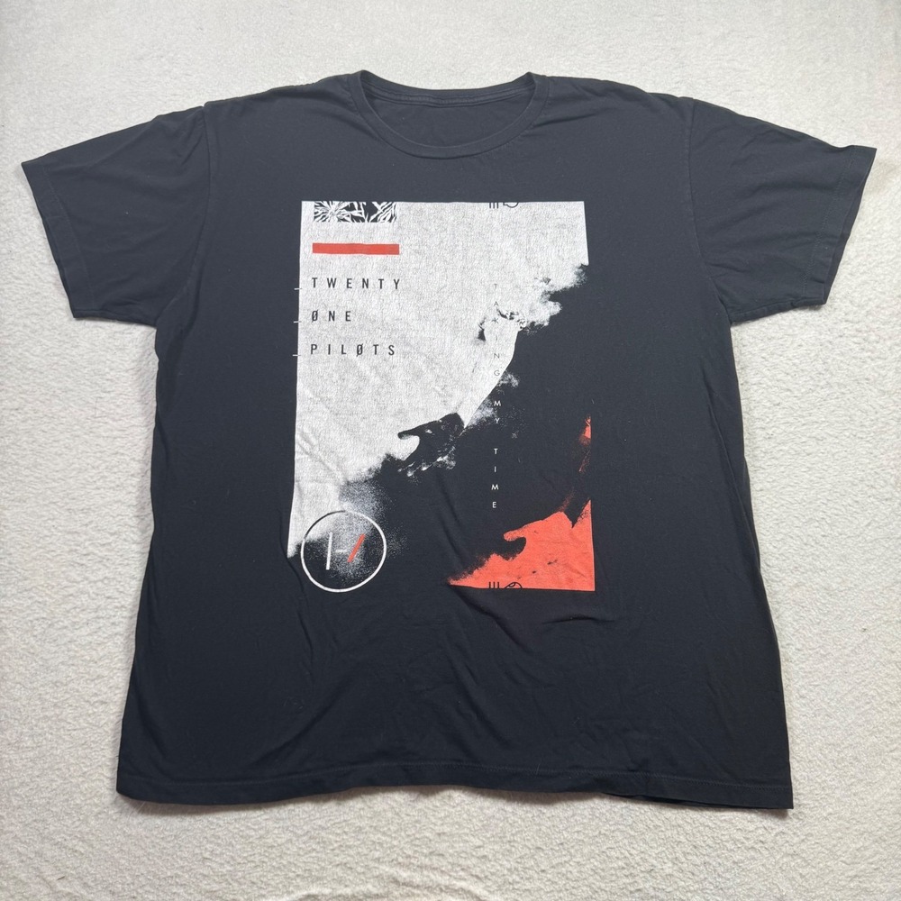 Twenty One Pilots T-Shirt Mens Large Black Taking My Time Band Tee Good
